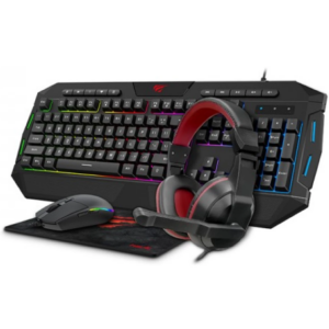 HAVIT PACK GAMING CLAVIER, SOURIS, CASQUE, TAPIS KB902CM